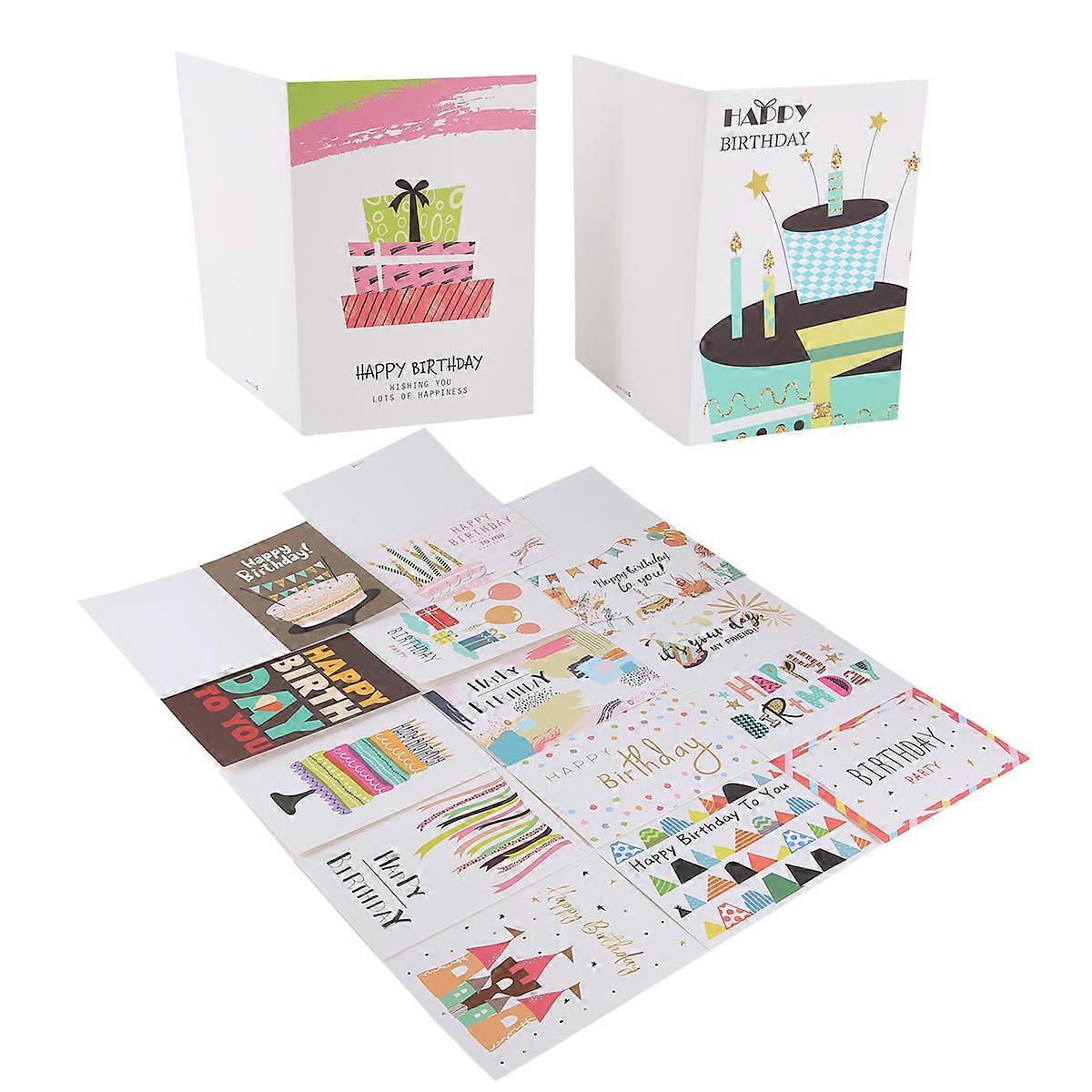 36 Pack Greeting Card Birthday Cards Set for Adults and Kids Writing