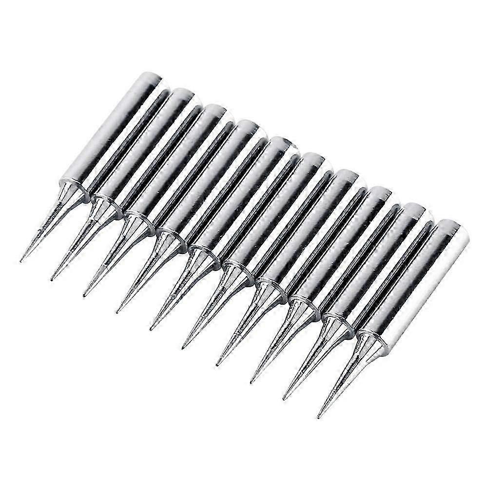 Soldering Tips, 10pcs 900M-TI Tip Soldering Iron Sharp Replacement Soldering Tips for Soldering Stat