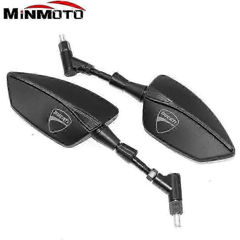 Motorcycle Rearview Mirror Mirrors Back Side Convex Mirror For Ducati 400 620 695 696 796 821 Monster Boris