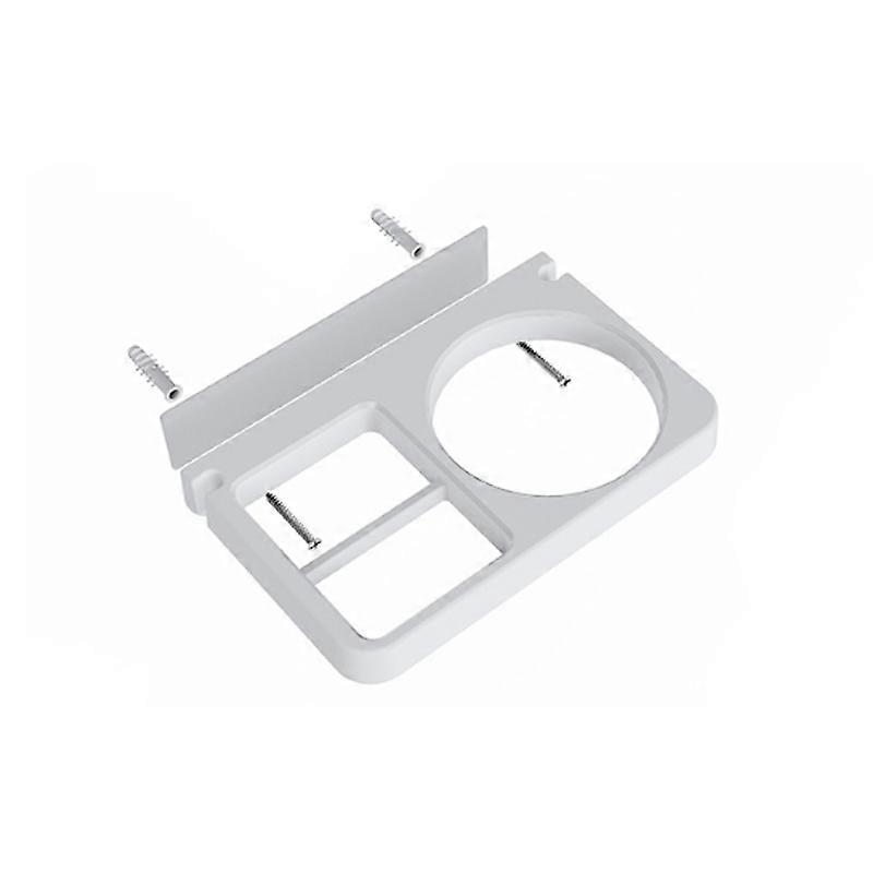 2-in-1 Hair Dryer Wall Mount Bracket Bathroom Shelf