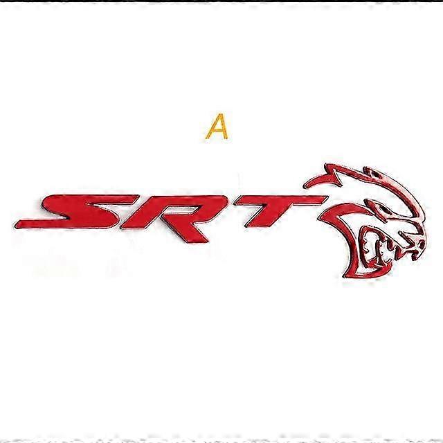 3D Metal Emblem Badge for Dodge Challenger Hellcat SRT - Side Fender Rear Trunk Sticker with Styling