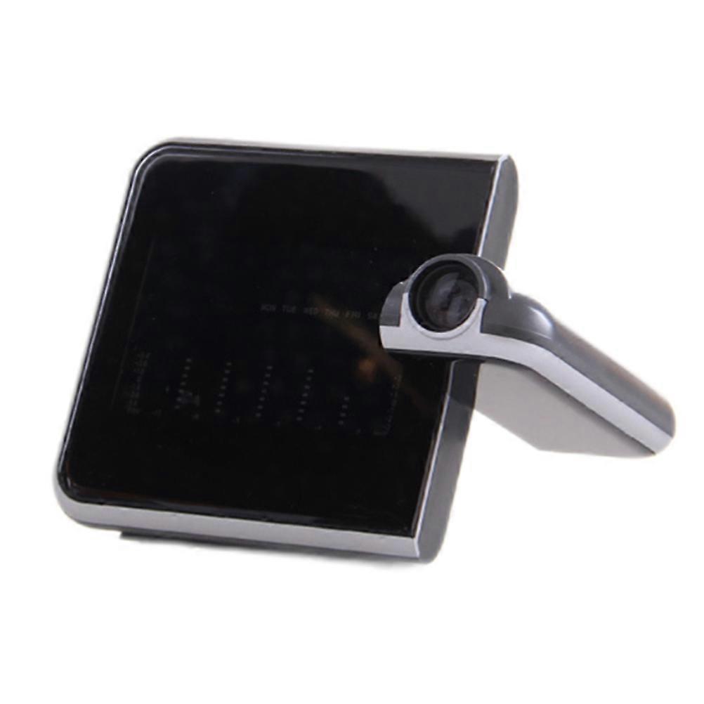 Projection Alarm Clock 180 Degree Adjustable Digital Projector Clock with Weather Station and Temperature Humidity LED Color Screen Perpetual Calenda