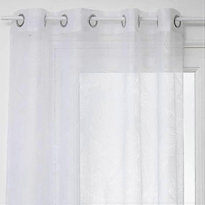 « Voile 'Devo' blanc 140x240cm - Atmosphera architecte d'intérieur »