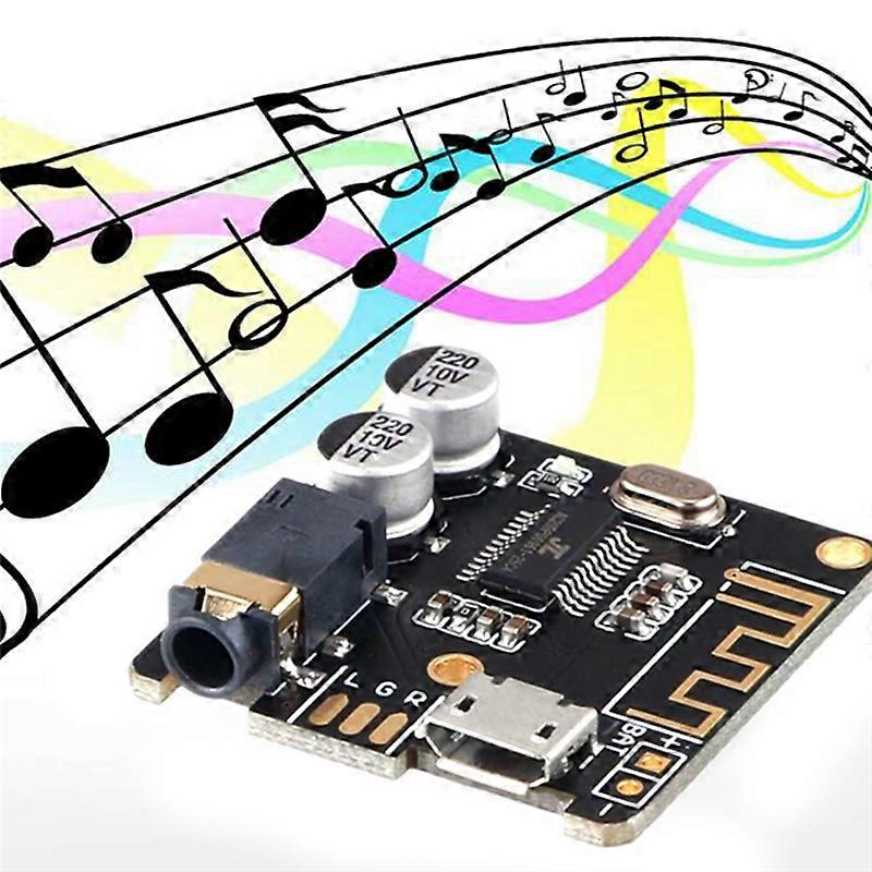 BT5.0 Audio Receiver+AUX Audio Cable Kit MP3 Bluetooth Decoder