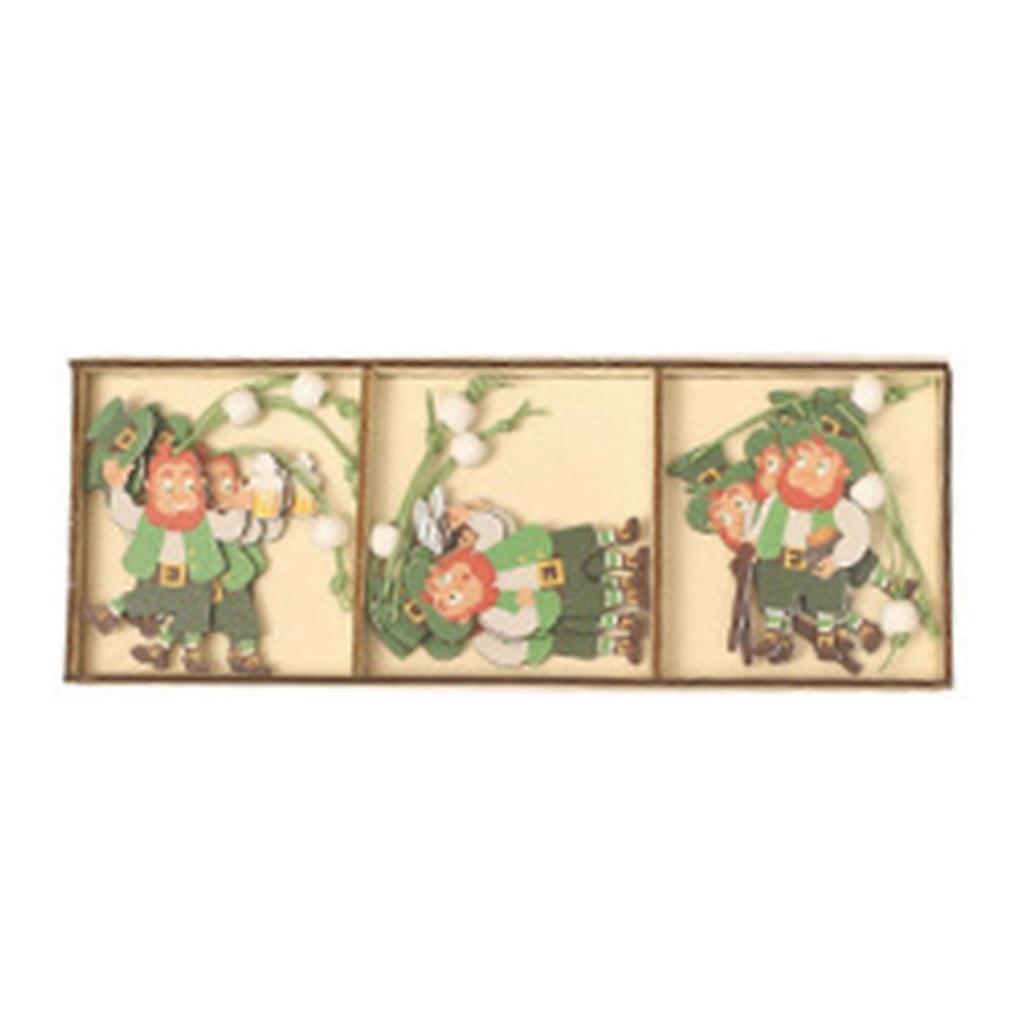Bonne fête de Patrick pour poupée trèfle vert trèfle trèfle suspendu pendentif Wall Decor Cr