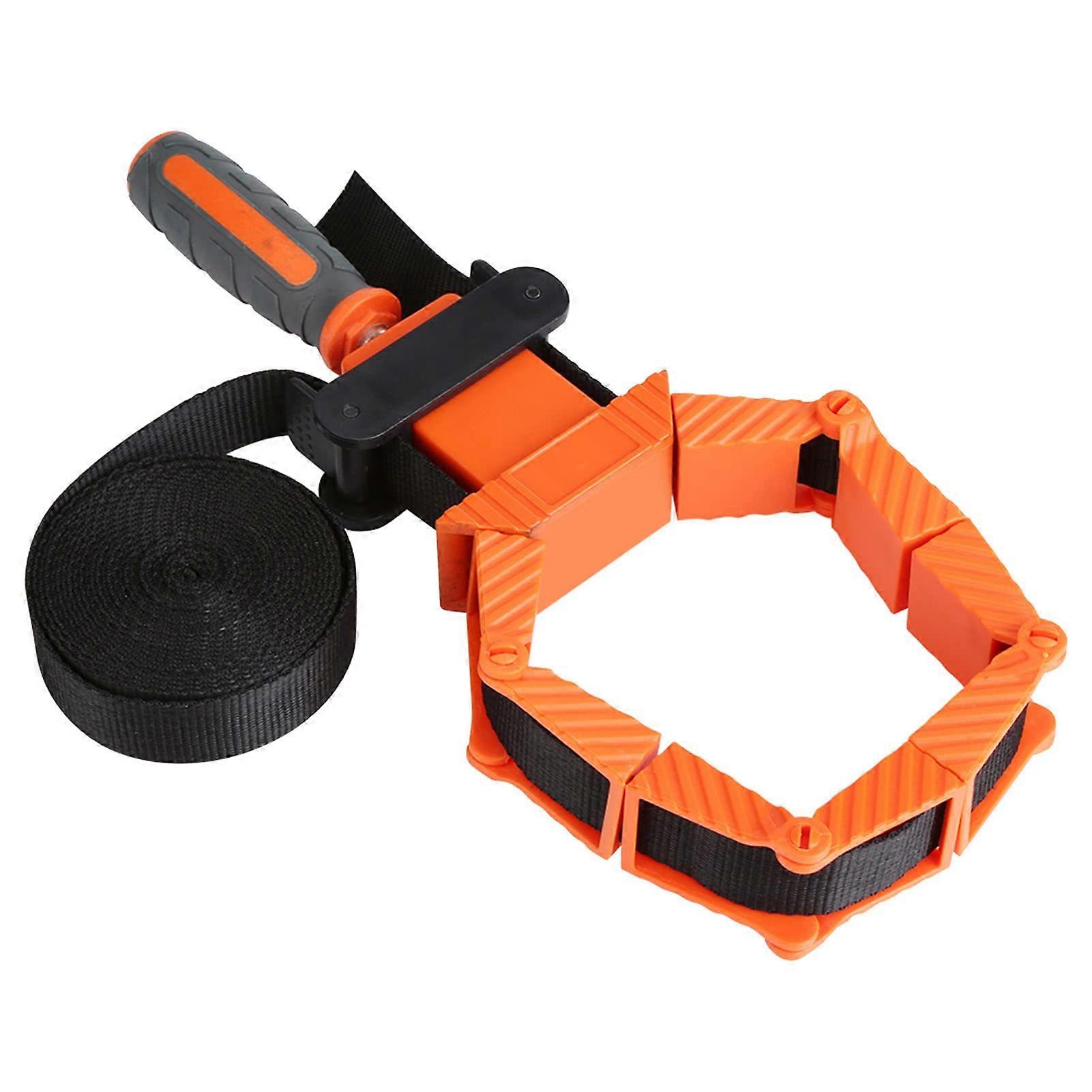 Woodworking Strap Clamp 4M Ratchet Band Tool for Corner Miter Framing Vise Adjustable Woodworking Projects