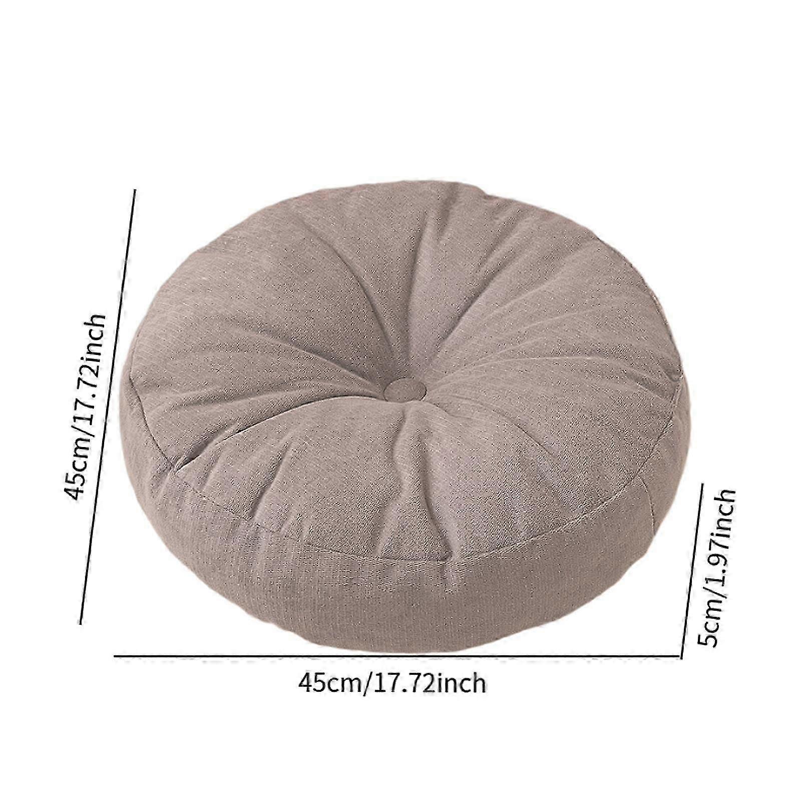 unbrand Coussin de sol Tatami coussin de siège portable pour bureau prière extérieur gris Gray