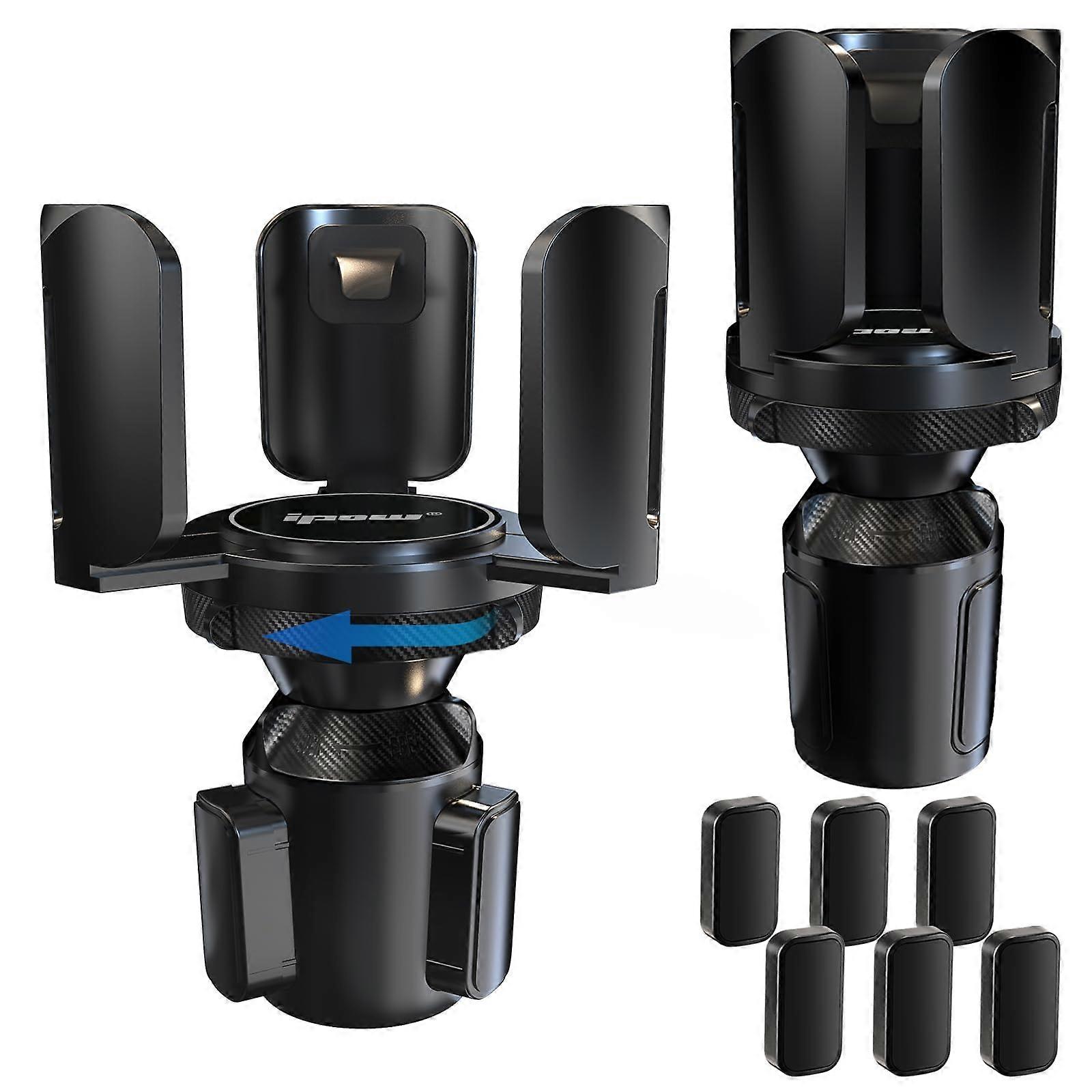 IPow 2pack Car Cup Holder Adjustable Holder and Base Expanding, Compatible with Yet Ramblers, Hydro Flasks Most Coffee Cup Bottles and Cups
