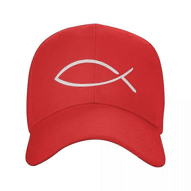Jesus Fish Baseball Cap Women Men Adjustable Christian Trucker Hat Streetwear Costume Hats