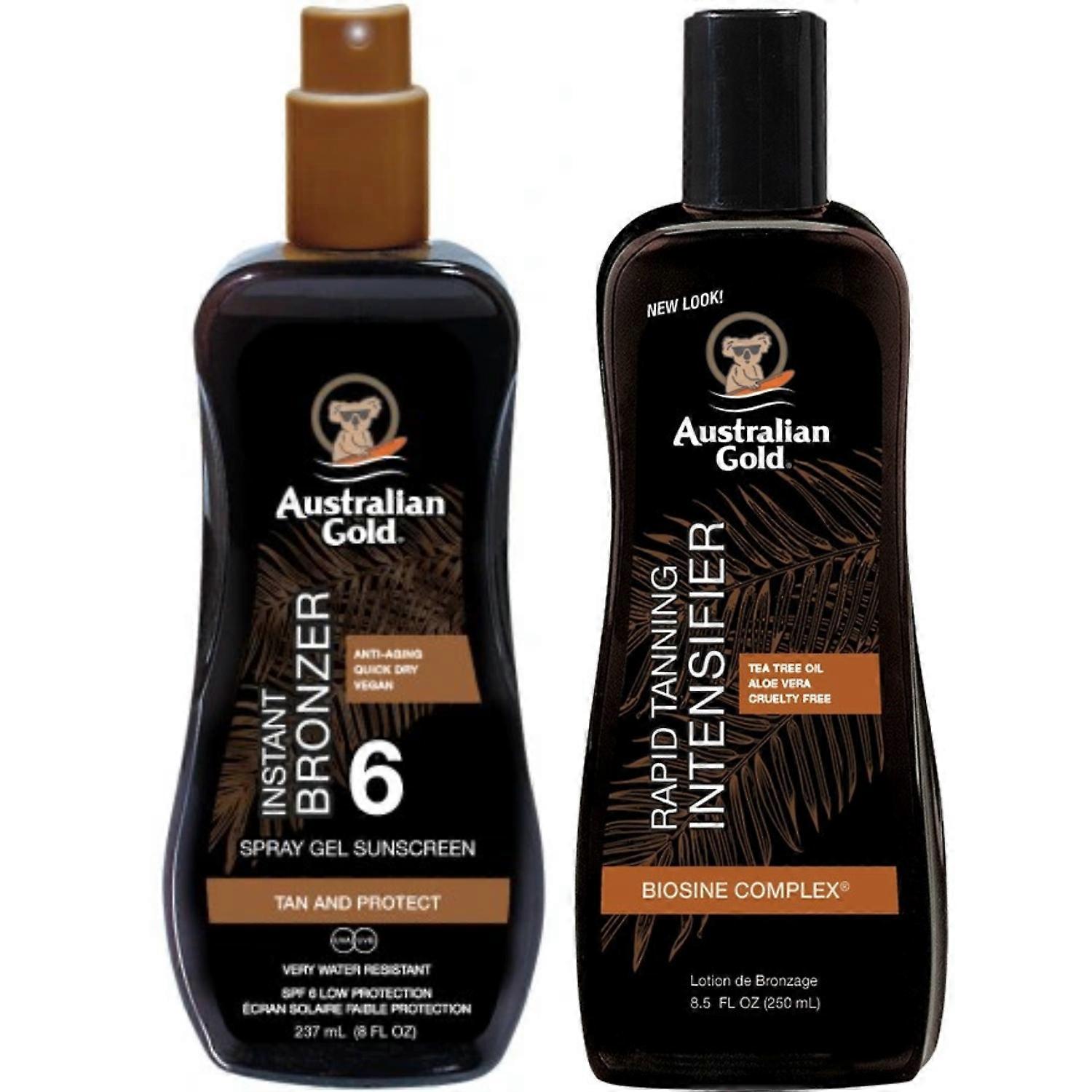 Australsk guld SPF6 spraygel + hurtig garvning