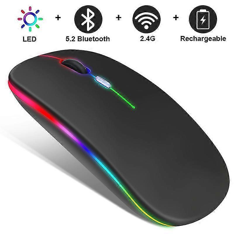 Wireless Mouse Rgb Rechargeable Bluetooth Mice Wireless Computer Mause Led Backlit Ergonomic Gaming Mouse For Laptop Pc