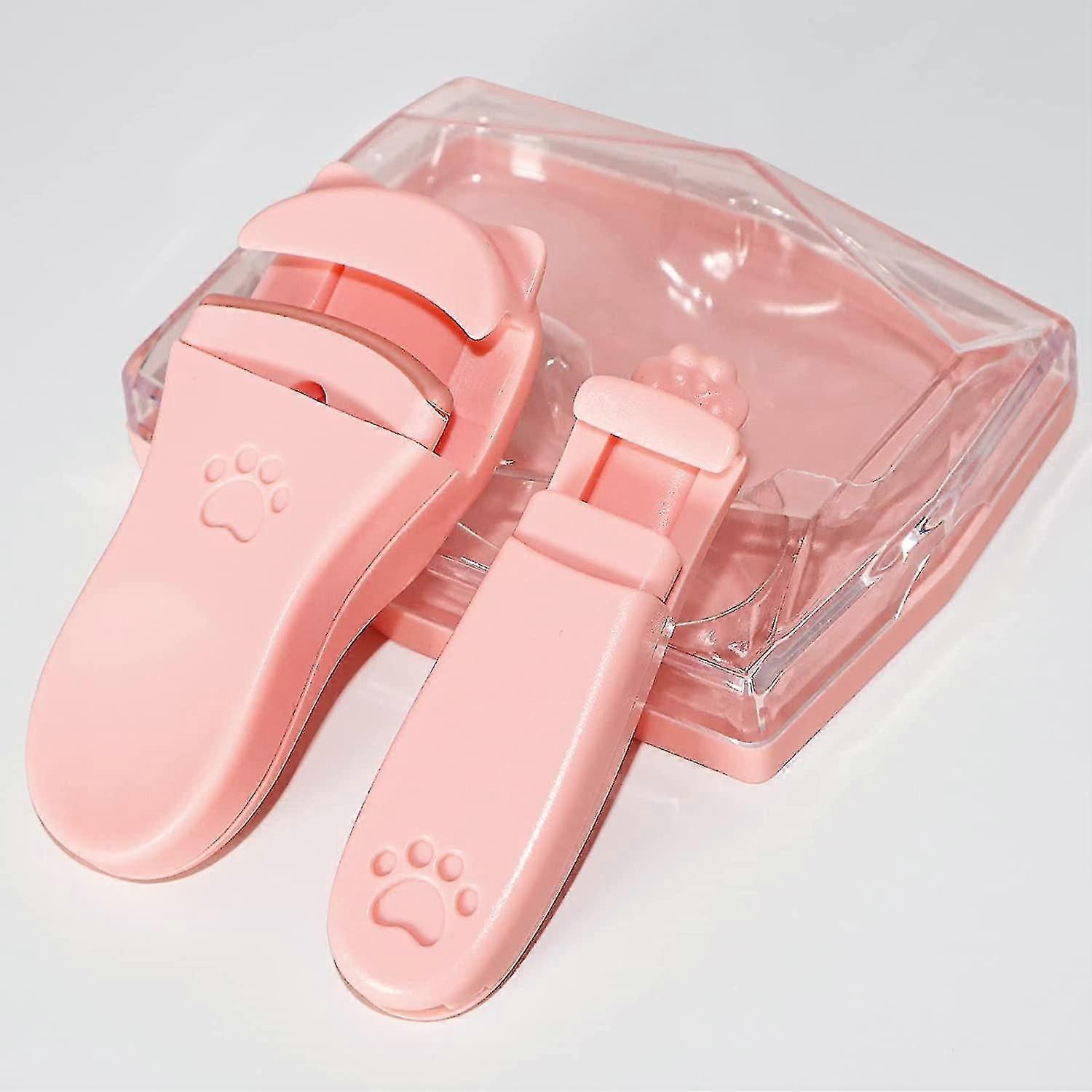 Mini Wimpernwickler, 2 Stück Katzenkralle (pink)