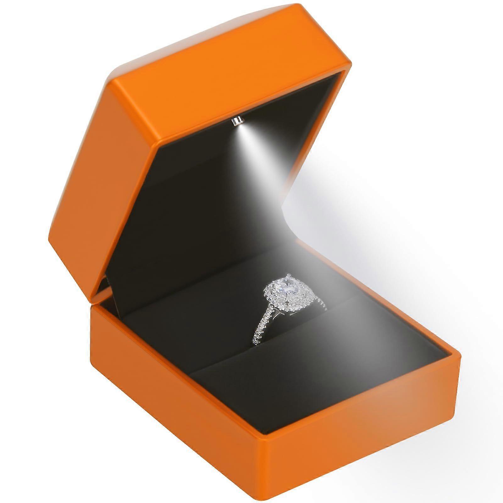 Creative LED light jewelry box proposal ring box packaging box