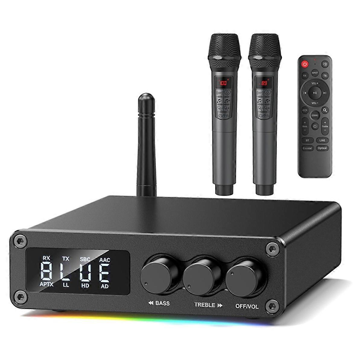 Bluetooth 5.2 Transmitter Receiver for TV, Home Stereo, BT Headset,Low Latency HD Bluetooth Audio Decoder Adapter