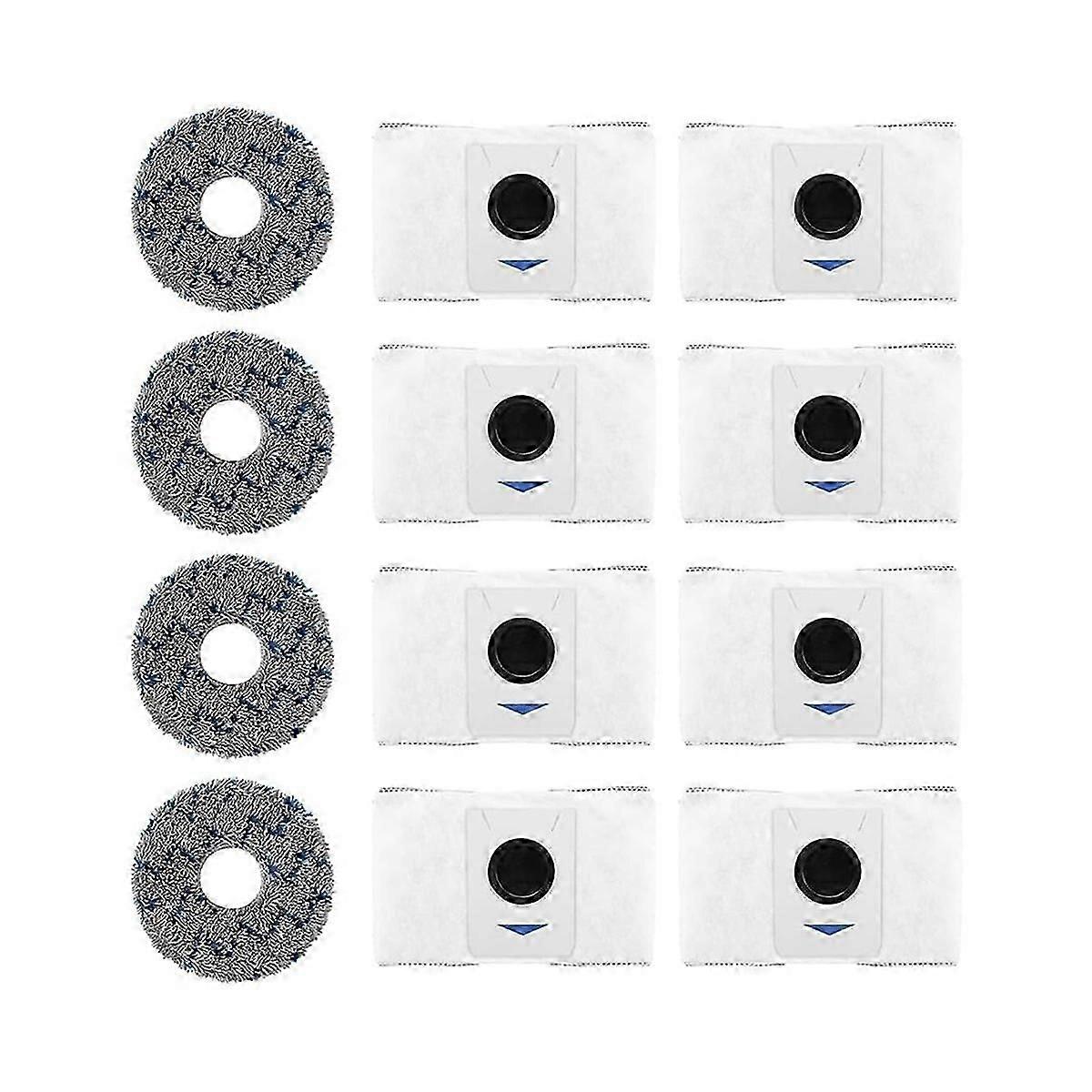 Deebot T20 Omni / X1 Omni用の12パック交換用掃除機バッグとクリーニングクロス