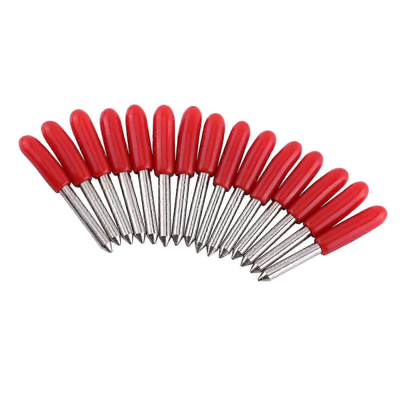 15 stk skjæreblad 45 kniv for plotter vinylkutter rød hette