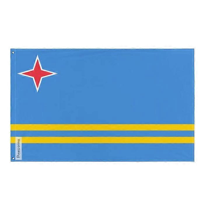 Flag - Aruba - 90 x 150 cm - Polyester - Double-sided print - Iron eyelets