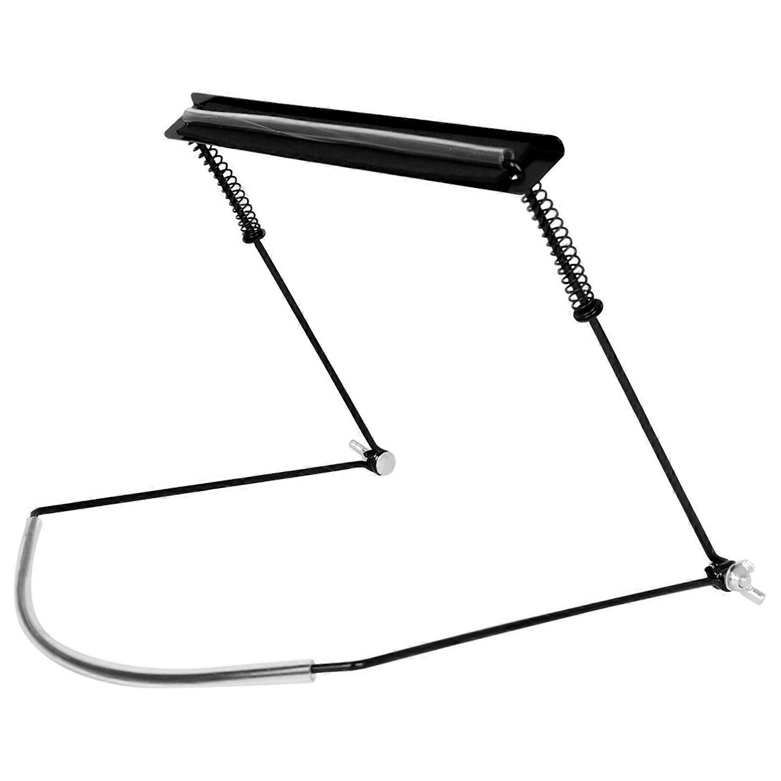Adjustable 24 Hole Harmonica Neck Mount with Secure Metal Frame Harmonica Support Accessory for Without Hands Playing  Black
