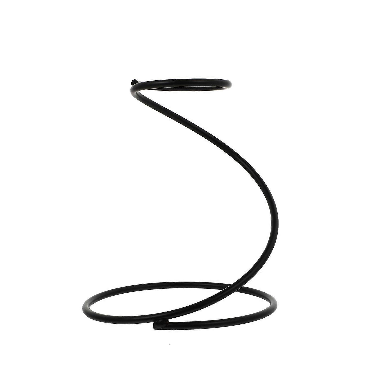 1Pc Schlangenform Kaffee Dripper Ständer Praktischer Eisenfilter Getränkehalter (Schwarz)