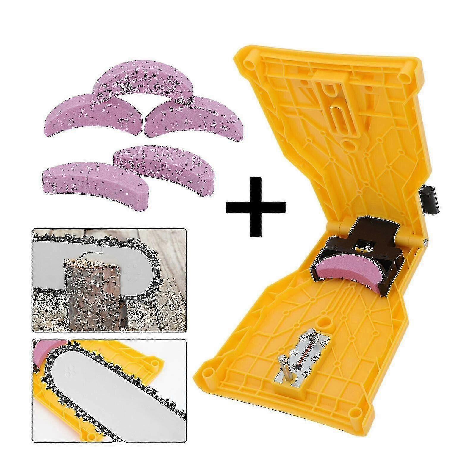 Chainsaw Teeth Sharpener Sharpens Self Bar Mount Chain Grinder Sharpening Tools