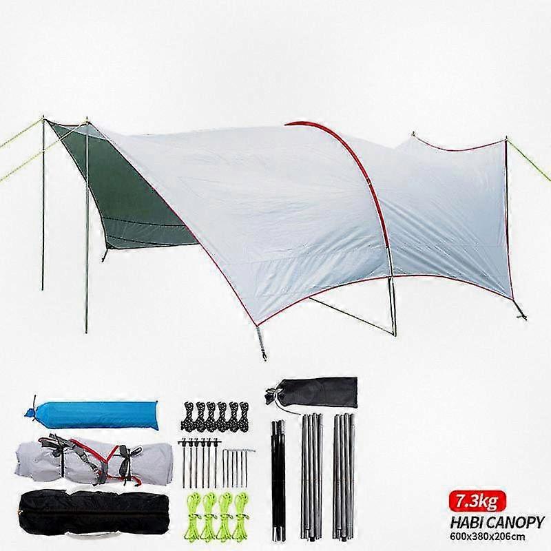 Large Outdoor Canopy for Camping and Barbecue, Spacious Tent Suitable for Multiple People, Versatile Awning for Living Room Use