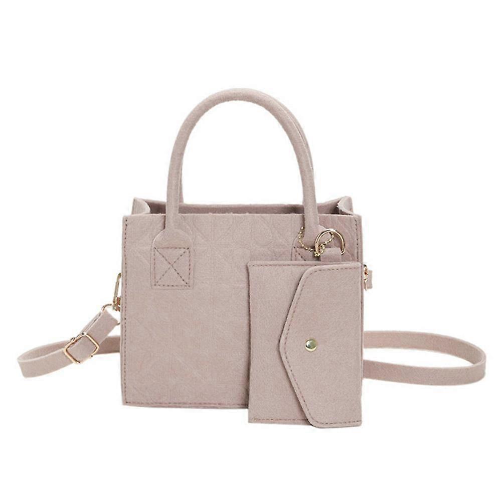 Outono simples versátil bolsa popular feltro