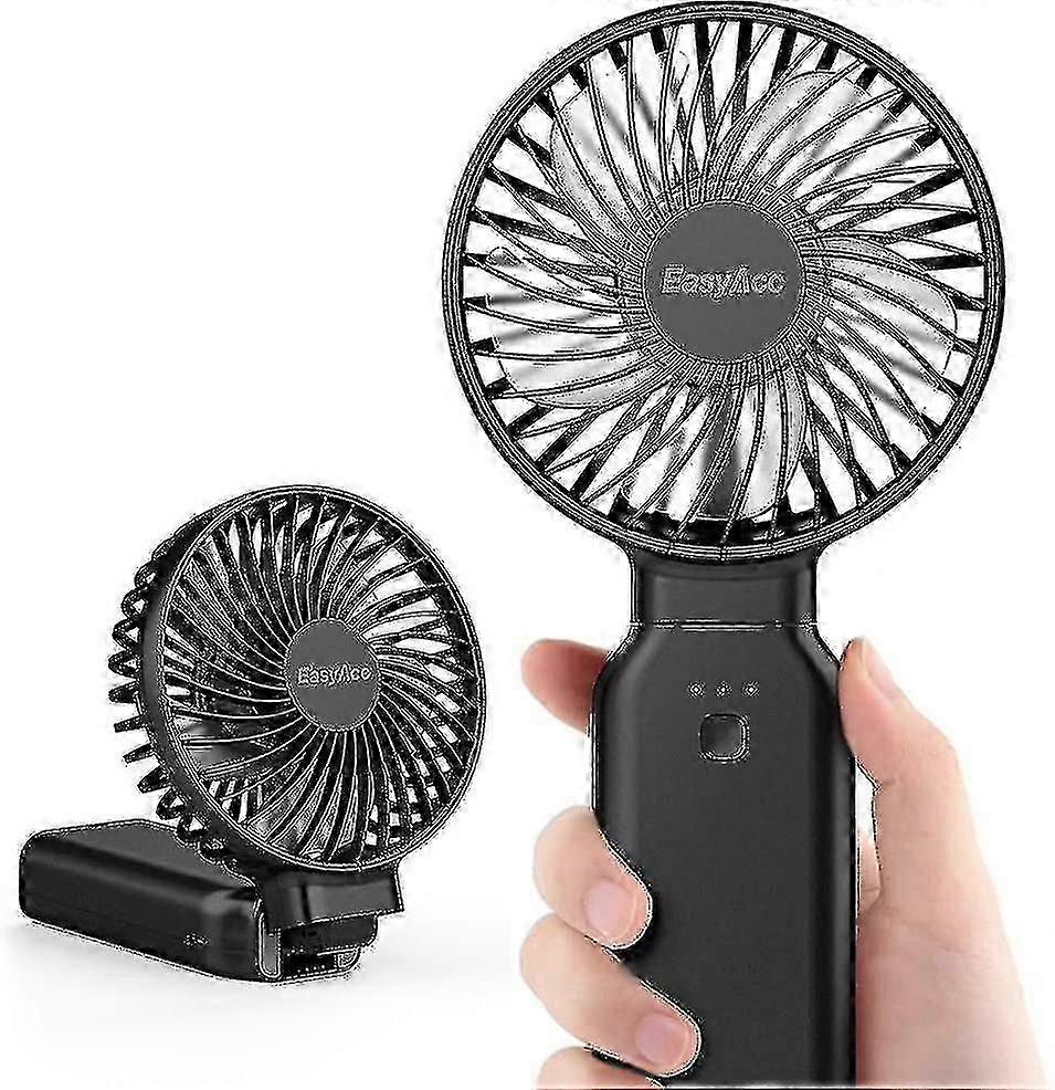 Easyacc Mini Fan Usb Rechargeable 4 Speeds Strong Winds Portable Fan Support One Touch Power Off Outdoor Travel Handheld Fan