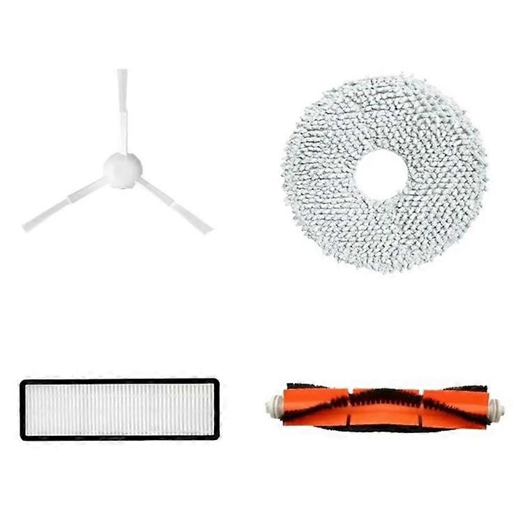 4Pcs / Set Compatible For Dreame Bot L10s Ultra / S10 Pro Vacuum Cleaner Main Brush Side Brush HEPA Filter Mop Cloth
