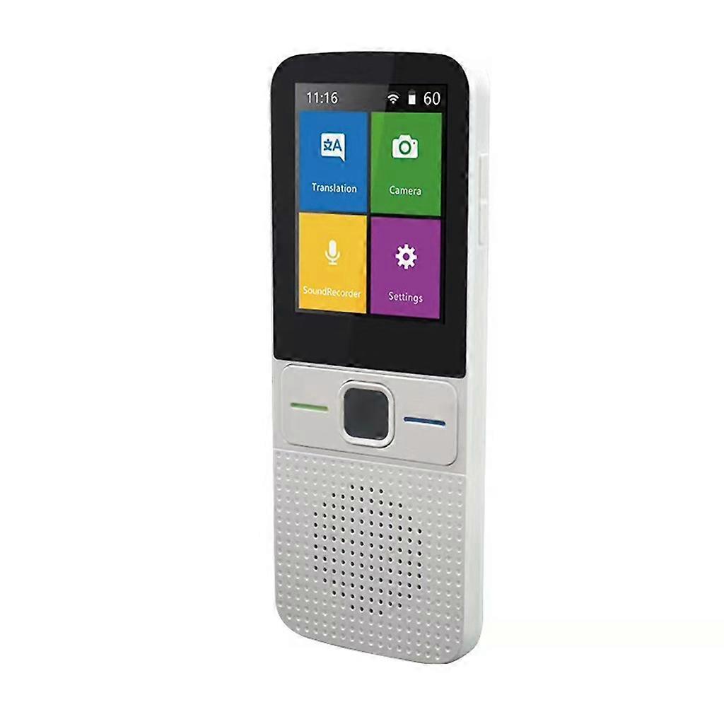 Translator Device with Translate Camera Portable Translation for Learning Travel Portable Interpreter Translation  White