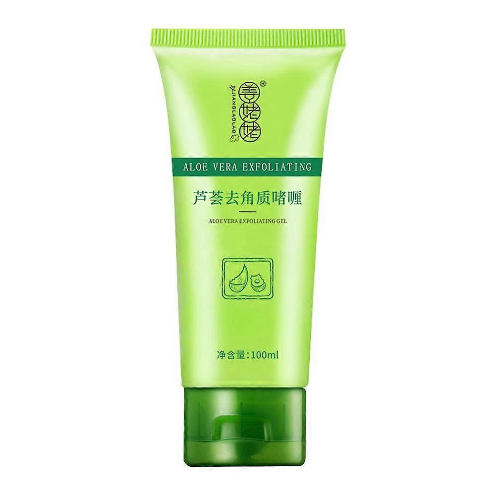 Exfoliating gel 100g (A) $ Aloe vera gel facial scrub Exfoliating gel Gentle face deep cleansing pores rubbing mud treasure