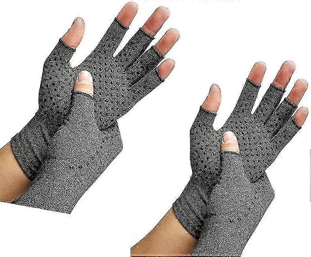 2 Pairs Arthritis Compression Gloves Provide Support And Warmth For Hands, Finger Joint