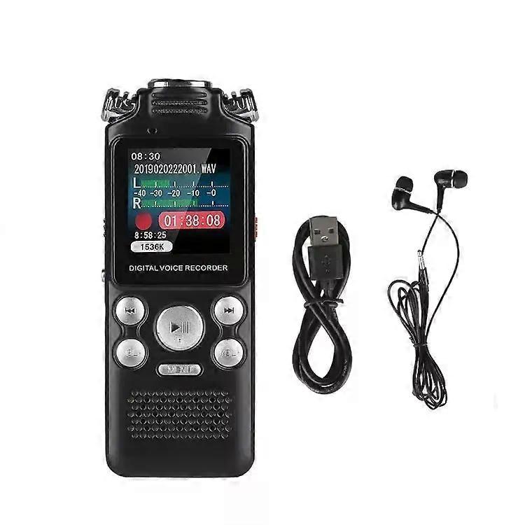 con Professional Digital Audio Voice Recorder Pen Lossless Color Activated Sound Dictaphone MP3 Player Recording with Noise Reductio