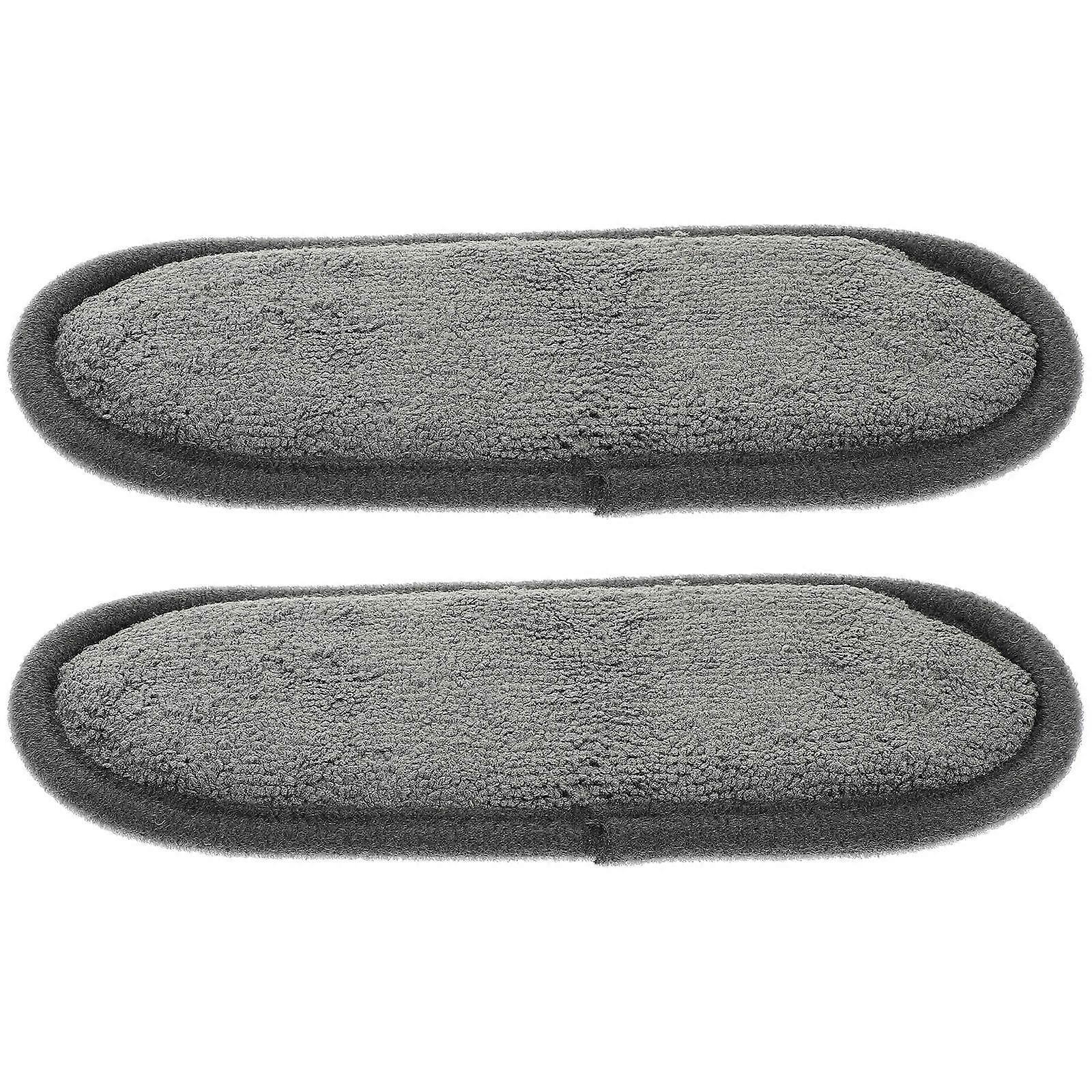 2pcs Refrigerator Drip Tray Absorbent Pads Splash Water Catcher Mats for Fridge Dispenser Leak Prevention Splash Control Gray Rectangular Design