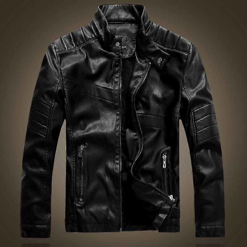Men's Leather Slim Motorcycle Jacket