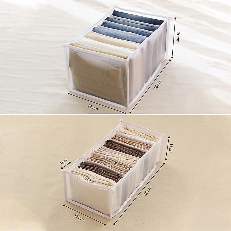 Jeans/shirt Compartment Storage Box Closet Clothes Drawer Mesh Separation Box