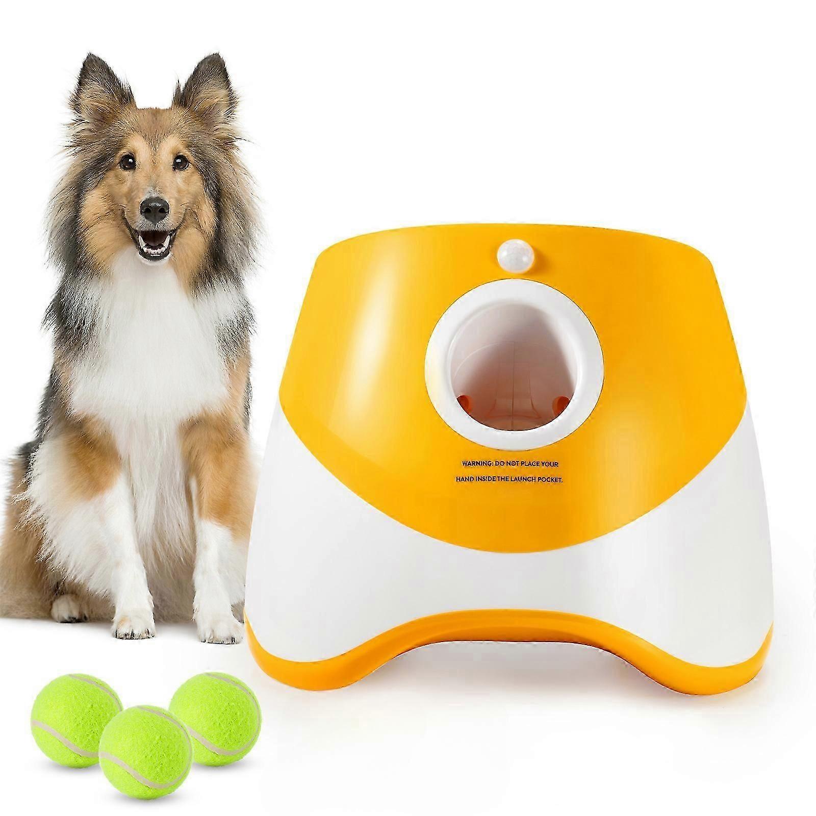 Dog Automatic Ball Launcher With 3 Balls Durable Ball Throwing Machine For Small Medium Dog