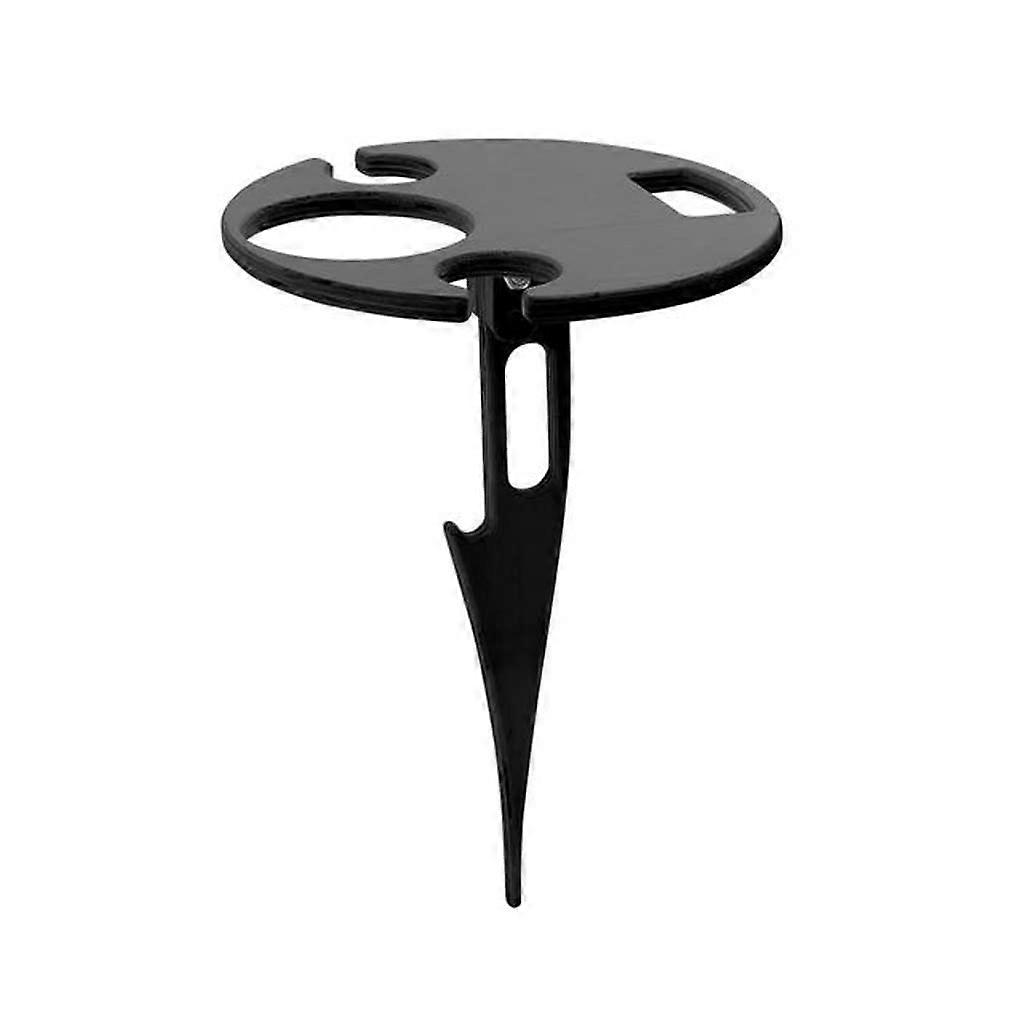 Outdoor Wine Table Portable Picnic Board With Wine Glass Holder, Wine Rack, Party Bracket, Color Argento, One Size