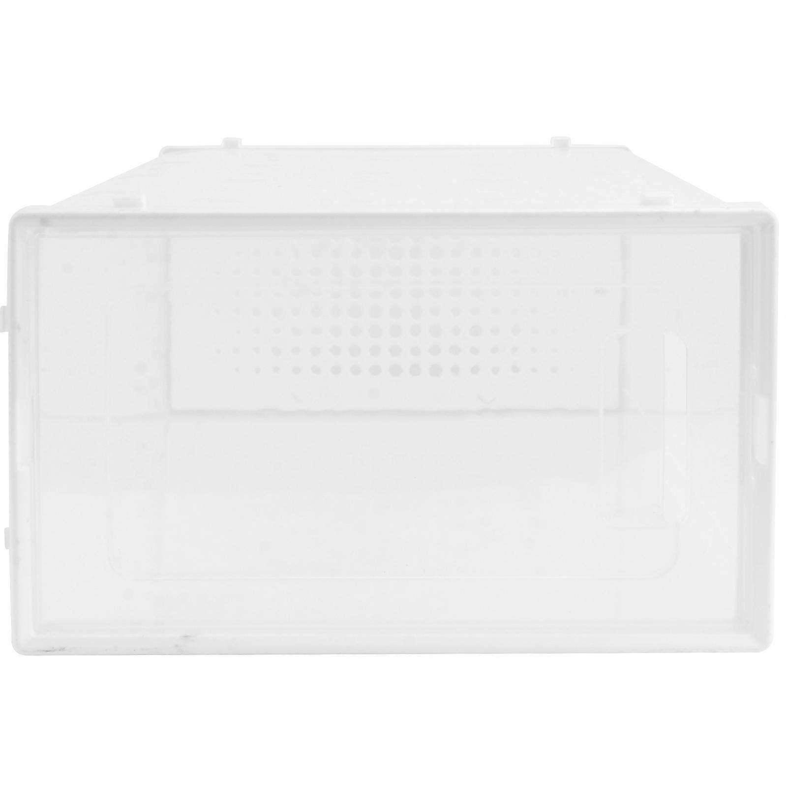 Transparent Shoe Organizer Storage Box For Home Use Rectangular Clamshell Design 1Pcs