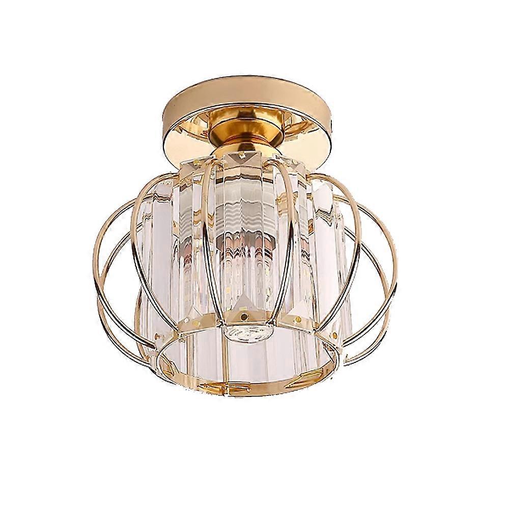 Golden transparent lantern ceiling light, suitable for balconies and corridors