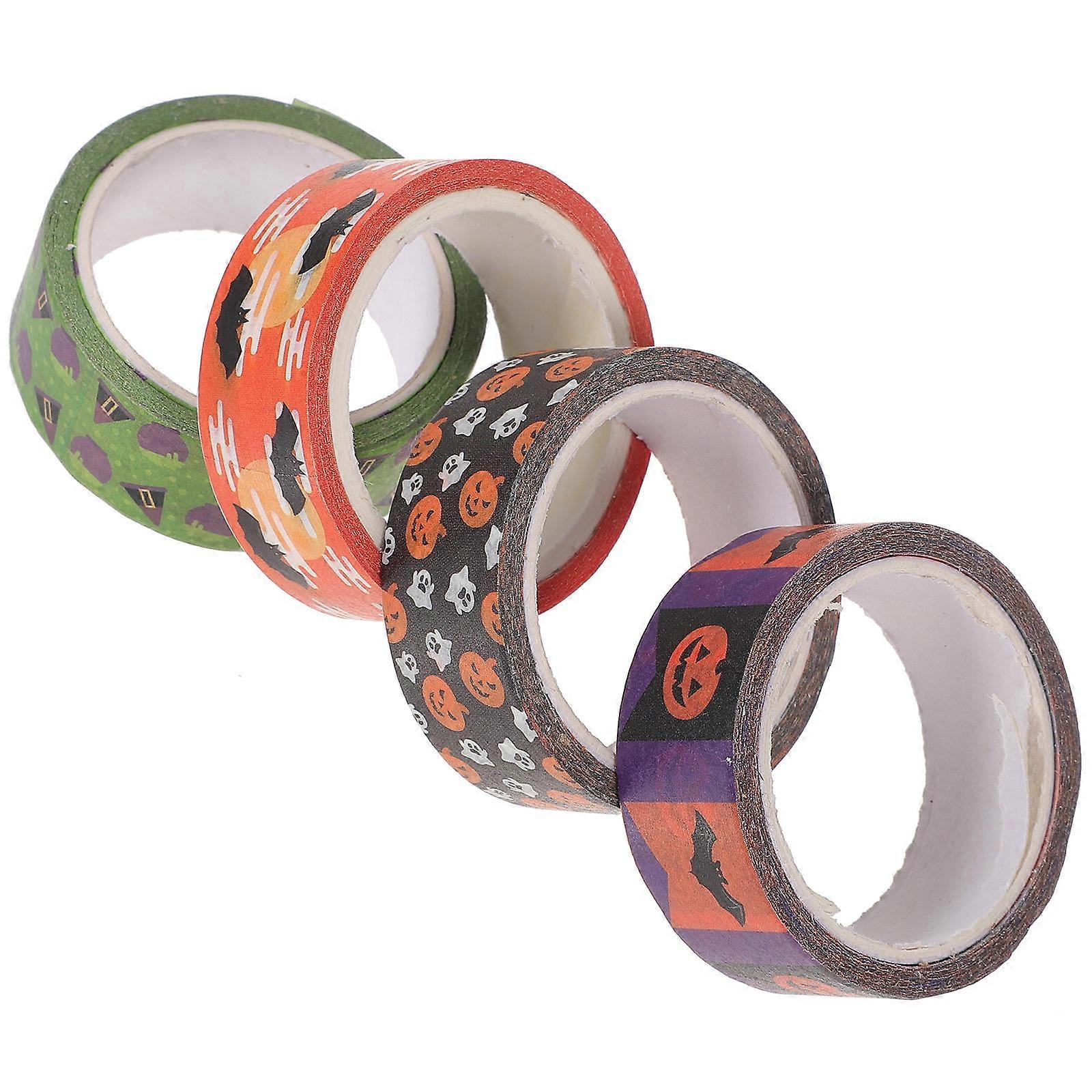 Halloween Packaging Tape Scrapbook Tapes For Handmade Activities Assorted Rolls