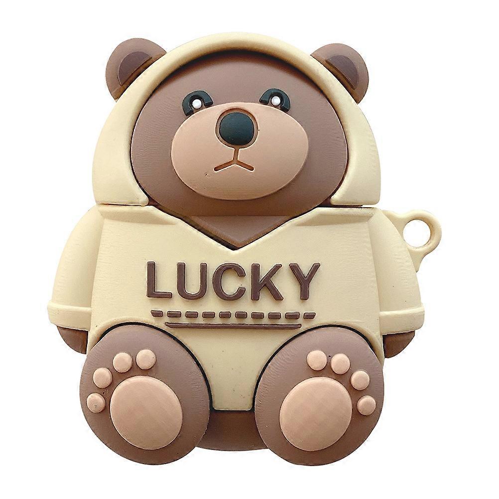 Silicone Wireless Earphone Case with Charging Hook Durable Dust Proof Protective Shell Compatible with Airpods