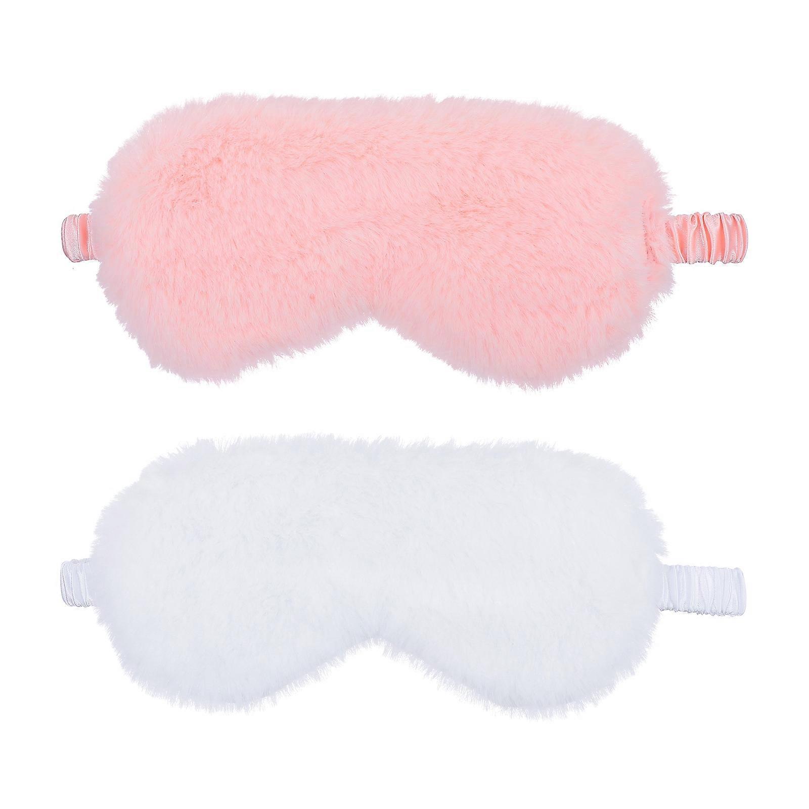 Plush Blindfold Eye Mask Set Comfortable Sleep Eye Cover for Travel & Home Use Blackout for Muscle Relaxation