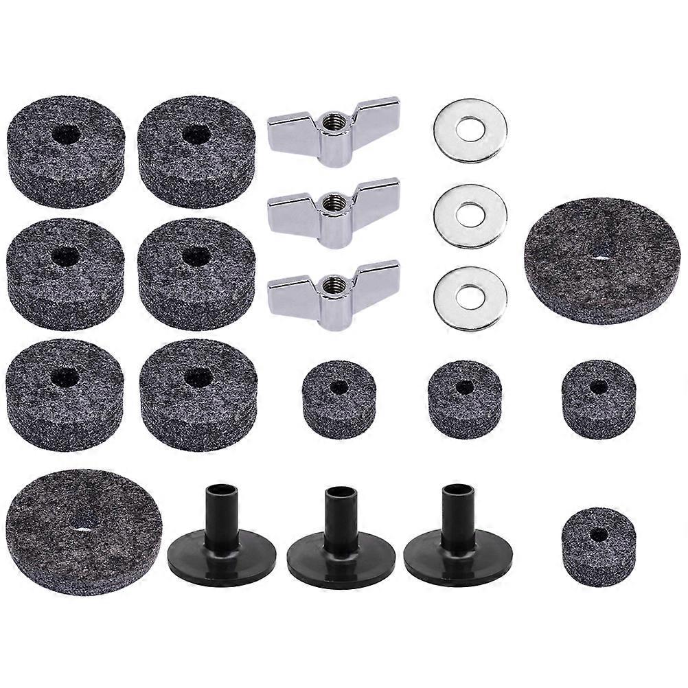 Accessory Cymbal Felt Pads Set Percussionists Music Practice Metal Circular 1Set