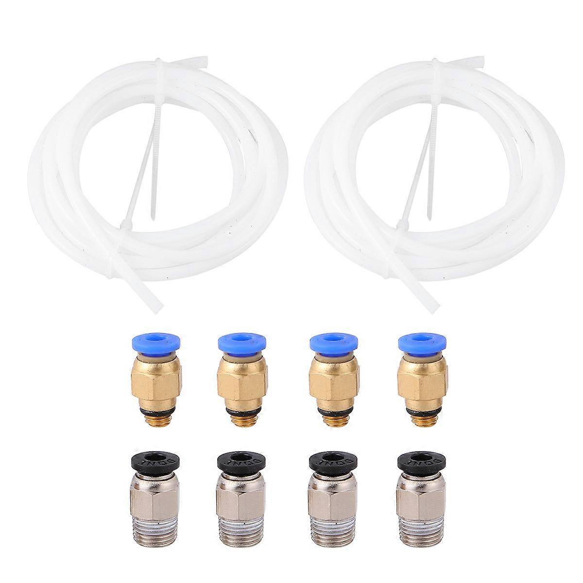 Pneumatic Fitting PTFE Tube Set 3D Printer Users 15x10cm Quick Coupling 1Set