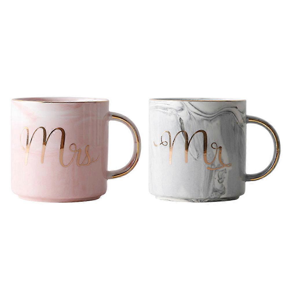 Ceramic Milk Mugs Drinking Storage Cups Straight Mouth Home Use 2Pcs Grey