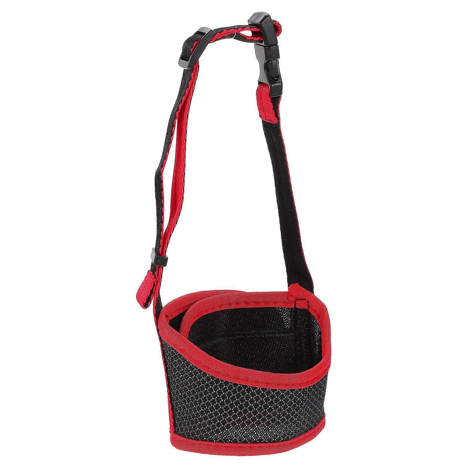 Small Dogs Muzzle for Barking Adjustable Portable Lightweight 1Set Dog Muzzle Red 14.00X20.00X0.10cm