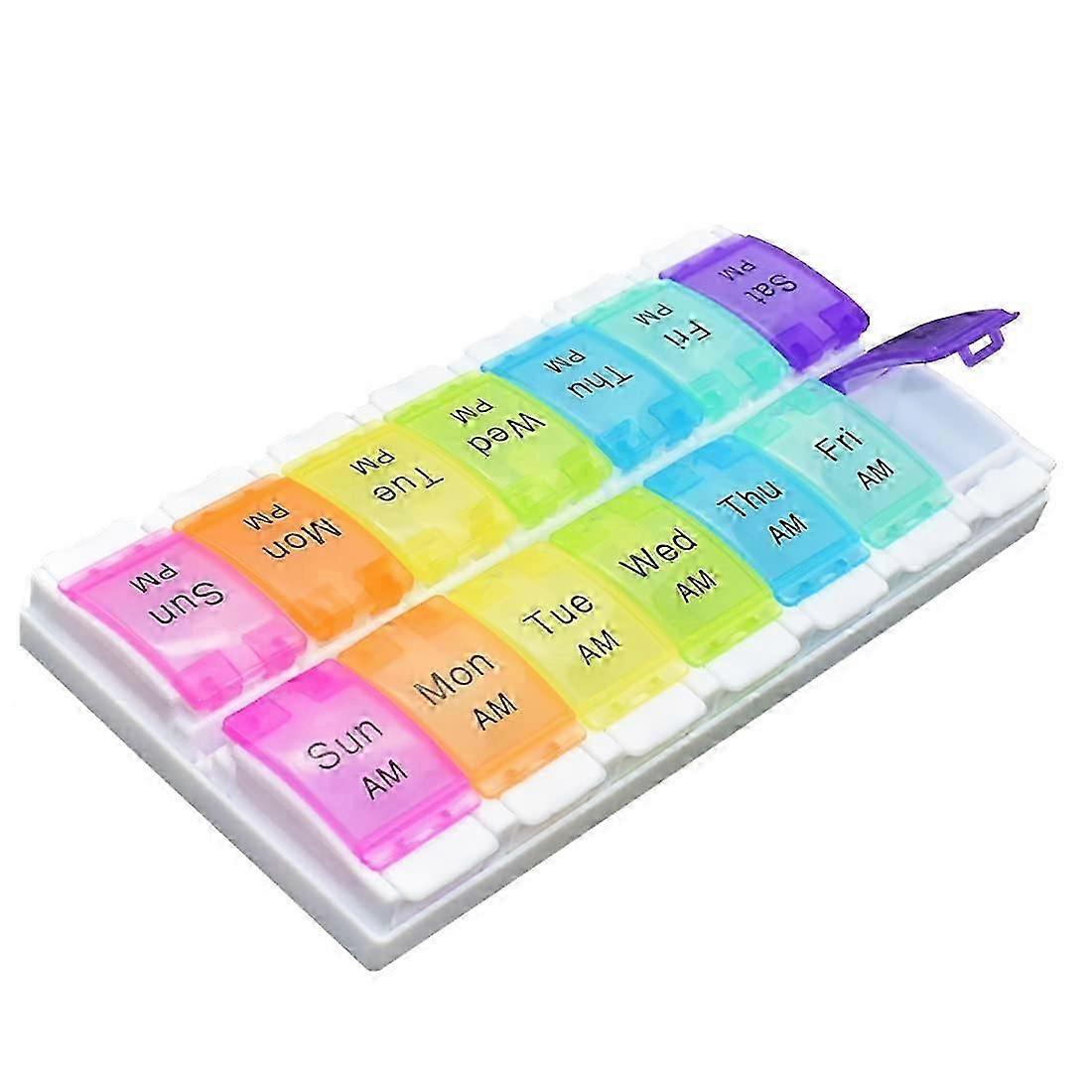 Pill Dispenser Storage Box Colorful