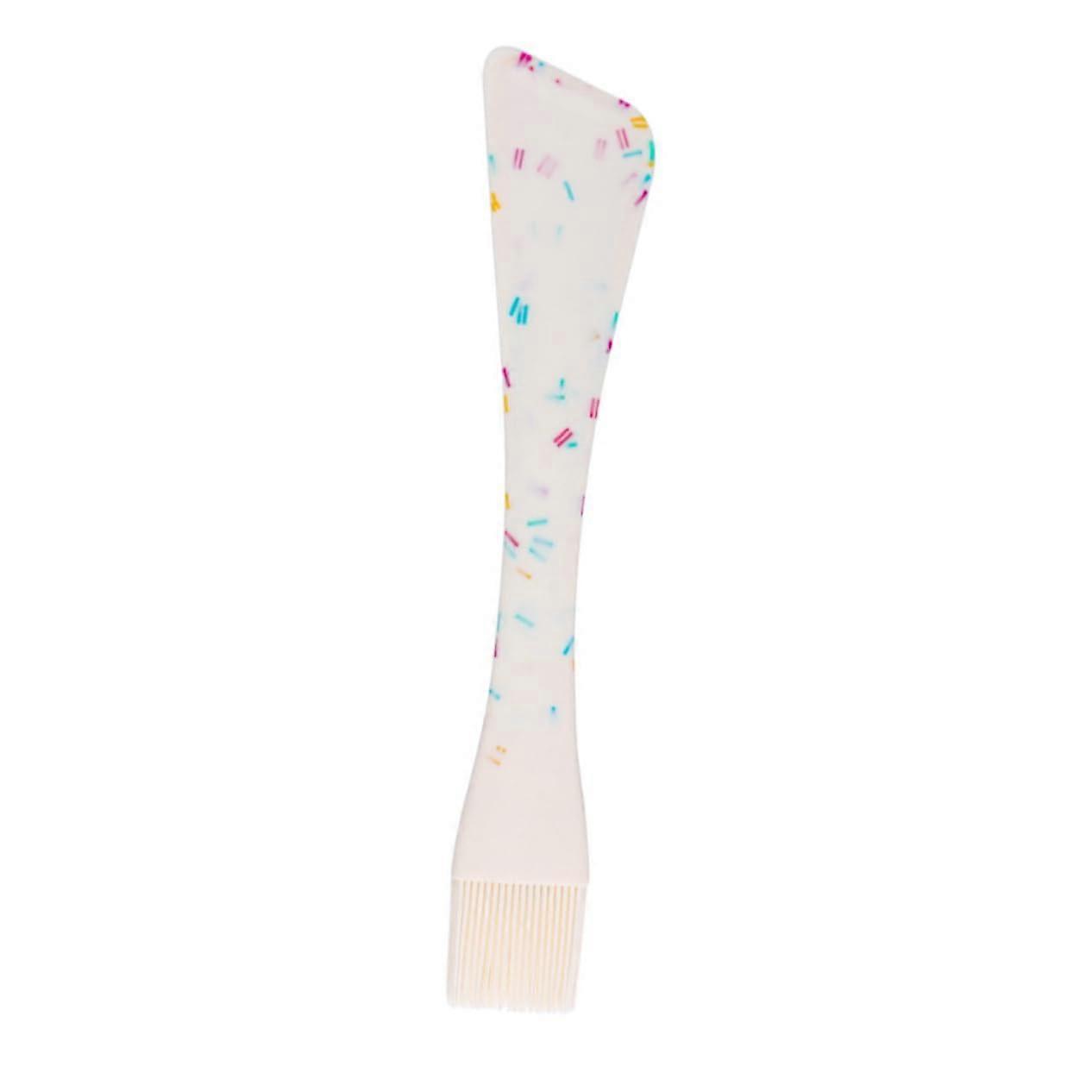 Silicone Spatula And Back Brush Set 2-In-1 Kitchen Tool For Jam And Mayonnaise Assorted Colors
