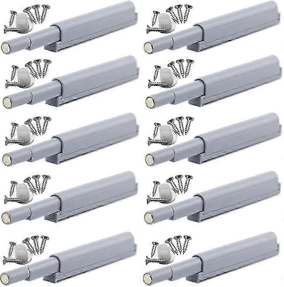 Push-to-open magnetische grendels Duw-open magnetische grendels Open en sluit de deur met een eenvoudige druk (10 stuks)