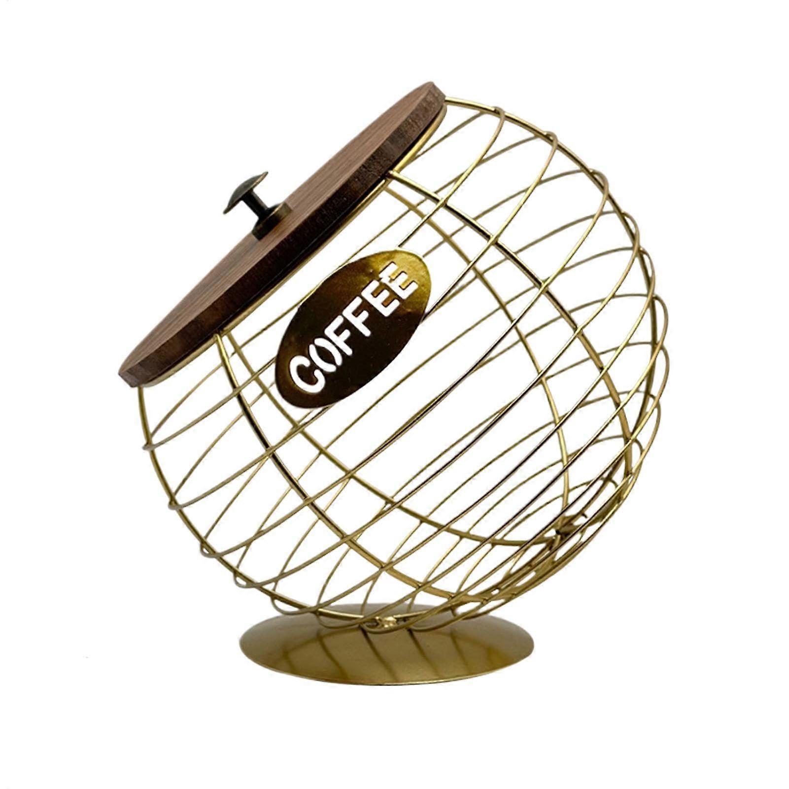 Kcup 柜台架 - 现代铁制咖啡包收纳盒,用于厨房桌面和柜台的金属零食储物架